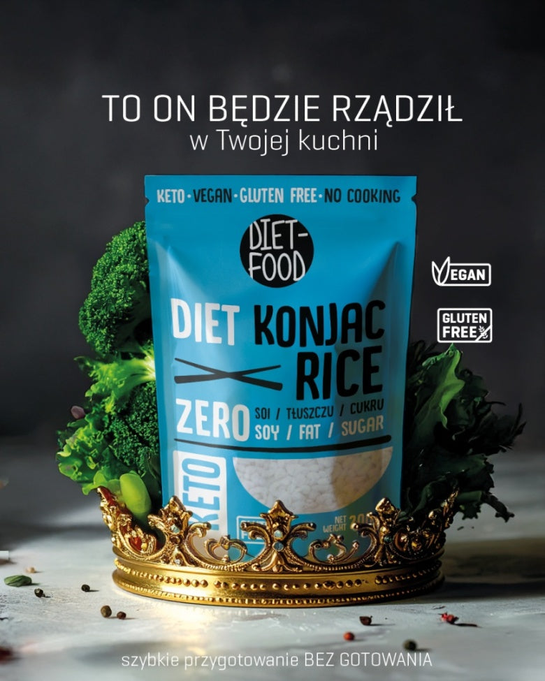 DIET FOOD Makaron Shirataki Konjac Ryż 270 g - Makarony konjac - PPHU MIPAMA E
