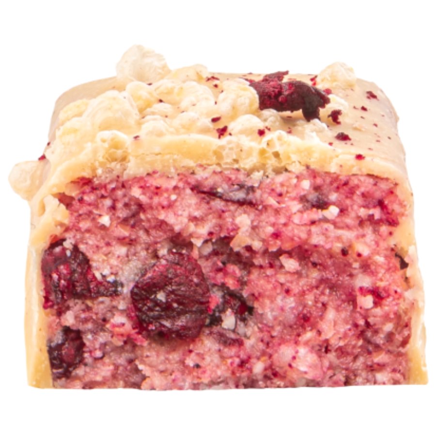 FIZI Cookie Dough Cherry Baton bezglutenowy Masa Ciasteczkowa i Wiśnia w białej polewie 45 g - Batony owocowe - FIZI - Sklep Fit-Land - Kup na www