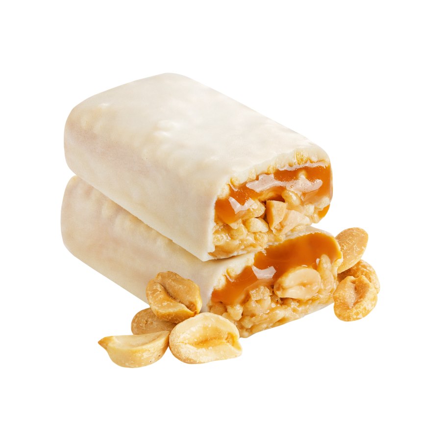FIZI Salted Caramel Baton bezglutenowy Słony Karmel w białej polewie 40 g - Batony - FIZI - Sklep Fit-Land - Kup na www