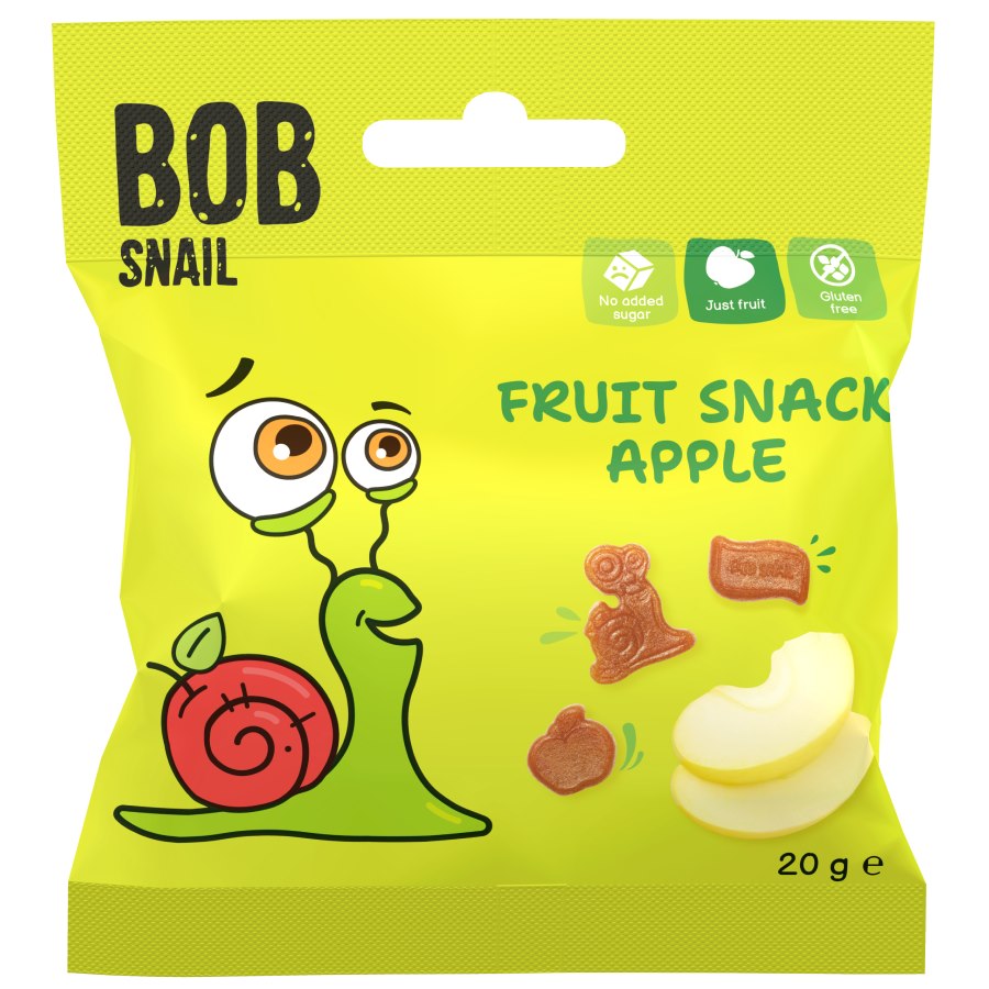 BOB SNAIL Żelki owocowe Jabłko 20 g - - Bob Snail - Sklep Fit-Land - Kup na www