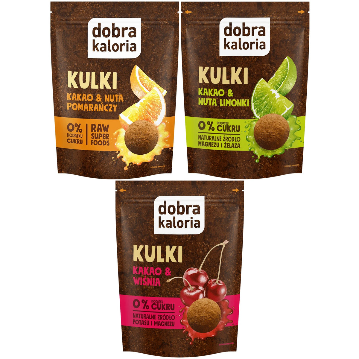 Zestaw Kulki Kakao MIX smaków 3 szt