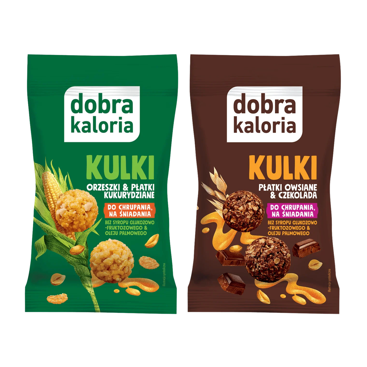 Dobra Kaloria Kulki śniadaniowe MIX smaków 2 szt