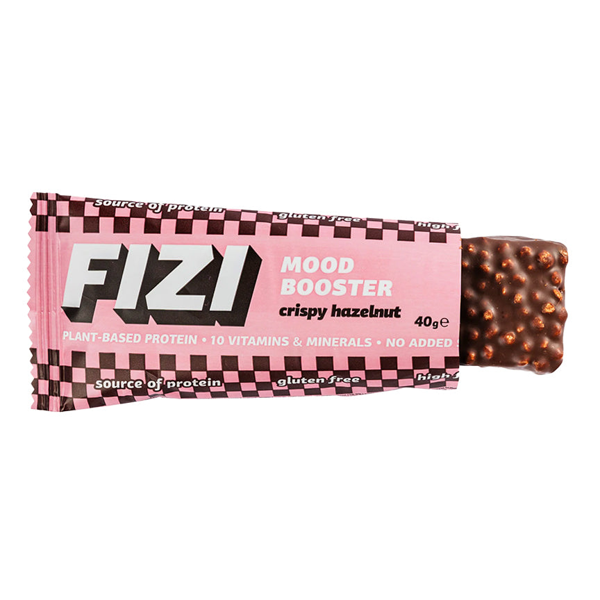 FIZI Crispy Hazelnut Baton bezglutenowy Crispy Hazelnut w polewie czekoladowej 40 g - Batony orzechowe - FIZI - Sklep Fit-Land - Kup na www