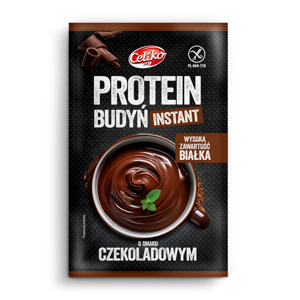 Celiko Budyń PROTEINowy instant o smaku czekoladowym 40 g - - Celiko - Sklep Fit-Land - Kup na www