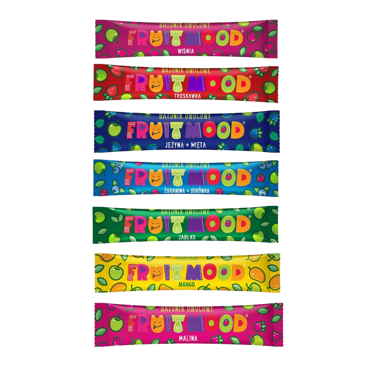Zestaw batoników owocowych FRUIT MOOD MIX smaków 7 szt