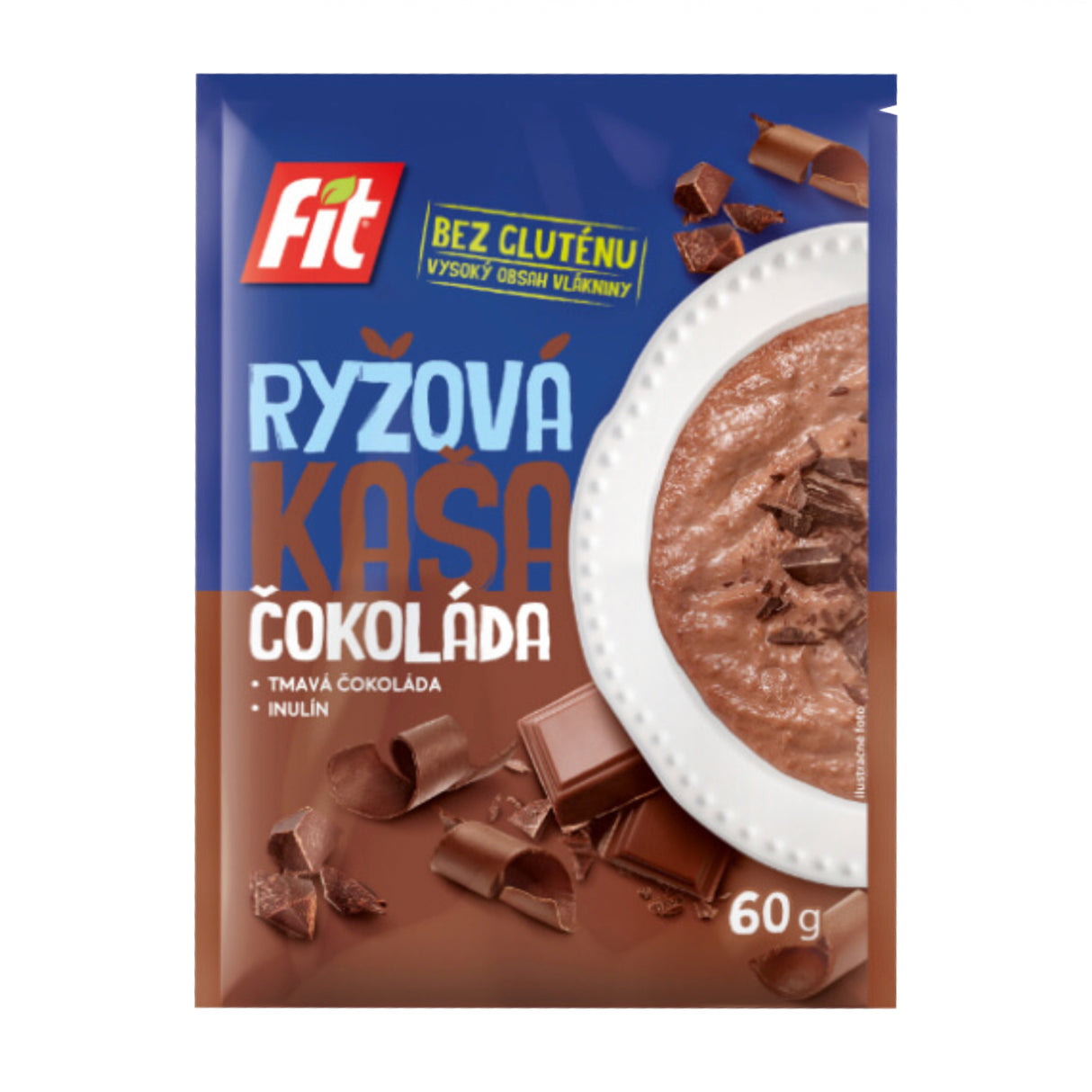 Fit Kaszka ryżowa czekoladowa 60 g - Kaszka ryżowa - Usovsko Food - Sklep Fit-Land - Kup na www