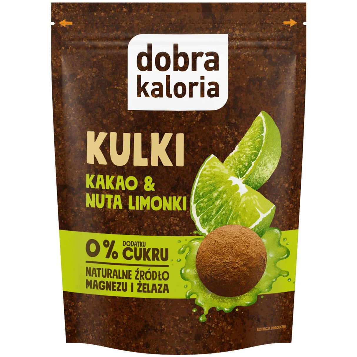 Dobra Kaloria Kulki Mocy Kakao z Nutą Limonki 65 g - Kulki mocy - Kubara Sp