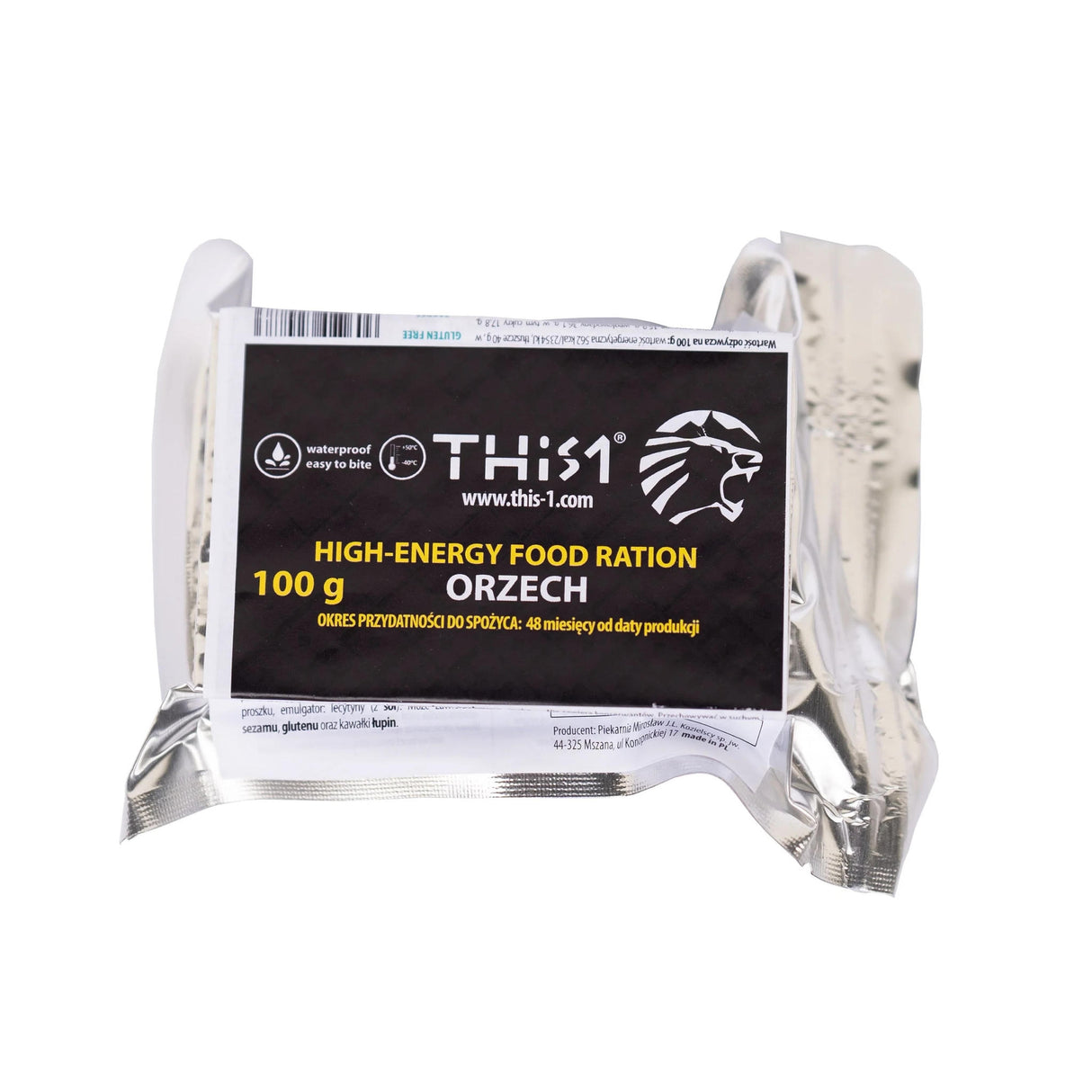 Racja żywnościowa baton wysokoenergetyczny orzechowy 100 g - Baton energetyczny - THIS-1 - Sklep Fit-Land - Kup na www
