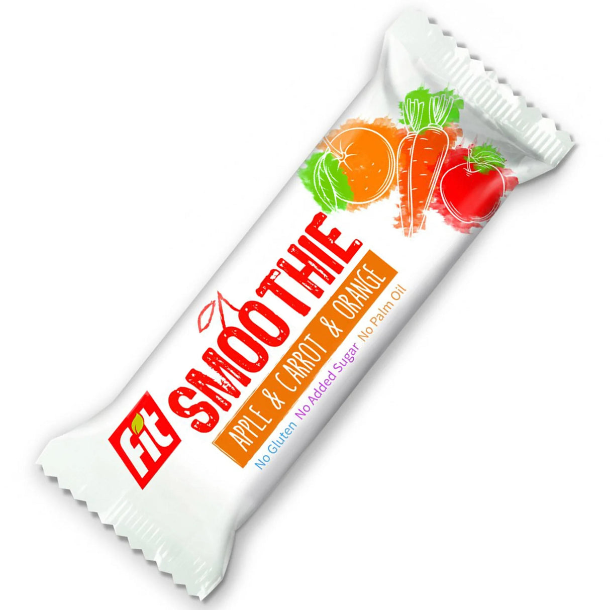 Fit SMOOTHIE Baton owocowo-warzywny jabłko, marchew i pomarańcza 32 g - Baton owocowy - Usovsko Food - Sklep Fit-Land - Kup na www