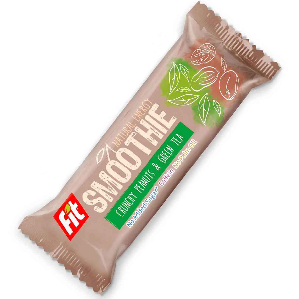 Fit SMOOTHIE Baton owocowo-orzechowy orzeszki ziemne i zielona herbata 32 g - Baton owocowy - Usovsko Food - Sklep Fit-Land - Kup na www