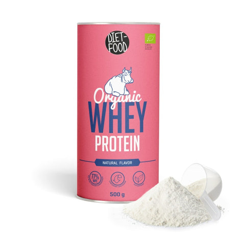 DIET FOOD Bio Białko Serwatkowe Whey protein 500 g - Odżywki białkowe - PPHU MIPAMA E