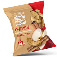 Porcja Dobra Chipsy jabłkowe z cynamonem „Szarlotka” 18 g - Chipsy owocowe - Porcja Dobra - Sklep Fit-Land - Kup na www