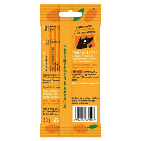 Głodny Wilk owocowe puzzle żelki Mango z naturalną witaminą C 20 g - Żelki - Sklep Fit-Land - Sklep Fit-Land - Kup na www