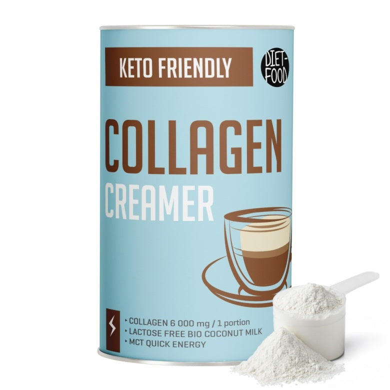DIET FOOD Śmietanka do kawy KETO Kolagen Coffee Creamer + MCT 300 g - - Sklep Fit-Land - Sklep Fit-Land - Kup na www