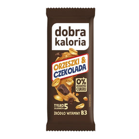 Dobra Kaloria Baton daktylowy Orzeszki i Czekolada 35 g - Batony owocowe - Kubara Sp
