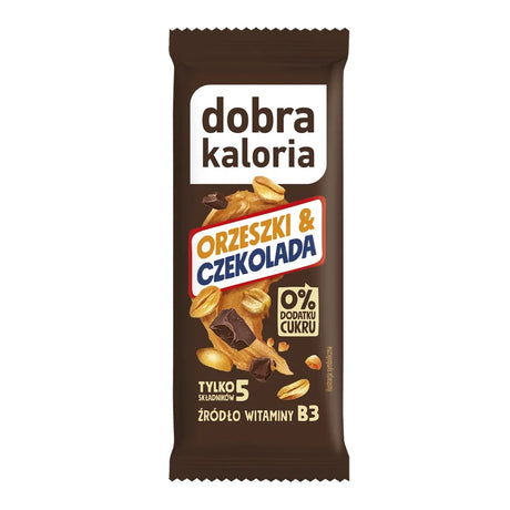 Dobra Kaloria Baton daktylowy Orzeszki i Czekolada 35 g - Batony owocowe - Kubara Sp
