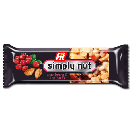 Simply Nut baton orzechowy Żurawina i migdały 35 g - Baton orzechowy - Sklep Fit-Land - Sklep Fit-Land - Kup na www