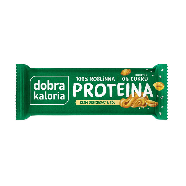 Dobra Kaloria Baton proteinowy Krem Orzechowy i Sól PROTEINA 45 g - Batony proteinowe - Kubara Sp. z o.o. - Sklep Fit-Land - Kup na www.fit-land.eu