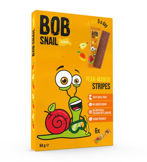 BOB SNAIL Paski owocowe Gruszka Mango 84 g - Przekąski owocowe - Bob Snail - Sklep Fit-Land - Kup na www