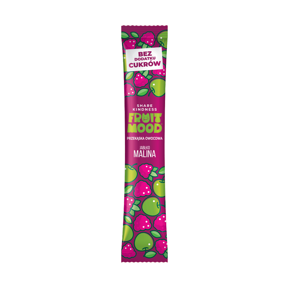 FRUIT MOOD Batonik owocowy Malina bez dodatku cukru 10 g - Batony owocowe - Sergio LLC - Sklep Fit-Land - Kup na www