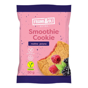 Frank&Oli Ciasteczko owocowe Smoothie Malina i Jeżyna 50 g - Ciasteczka - Frank&Oli - Sklep Fit-Land - Kup na www