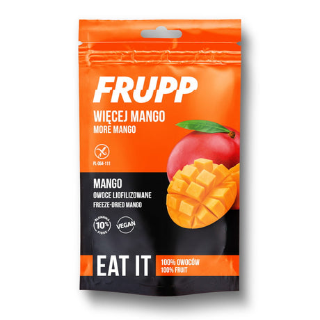 FRUPP Owoce liofilizowane Mango 15 g - Owoce liofilizowane - Celiko - Sklep Fit-Land - Kup na www