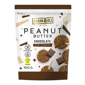 Frank&Oli Mini ciasteczka Peanut Butter i Czekolada 100 g - Mini ciasteczka - Frank&Oli - Sklep Fit-Land - Kup na www
