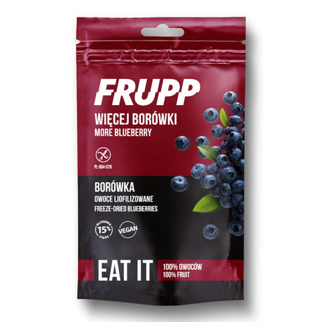 FRUPP Owoce liofilizowane Borówka 15 g - Owoce liofilizowane - Celiko - Sklep Fit-Land - Kup na www