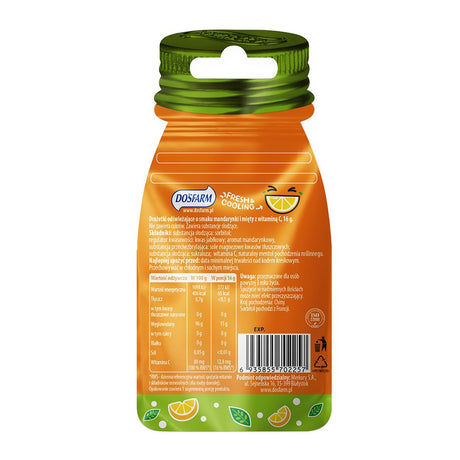 DOSFARM Drażetki odświeżające Mięta i Mandarynka z witaminą C 15 g - Witaminy i minerały - Sklep Fit-Land - Sklep Fit-Land - Kup na www