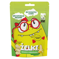 BeRAW Kids Żelki Banan z Chrupkami owocowe rybki 35 g - Żelki - Purella Food Sp