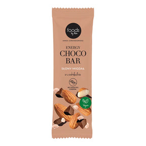 Foods by Ann Baton Energy Choco Bar Słony Migdał w Czekoladzie 35 g - Batony owocowe - Foods by Ann - Sklep Fit-Land - Kup na www