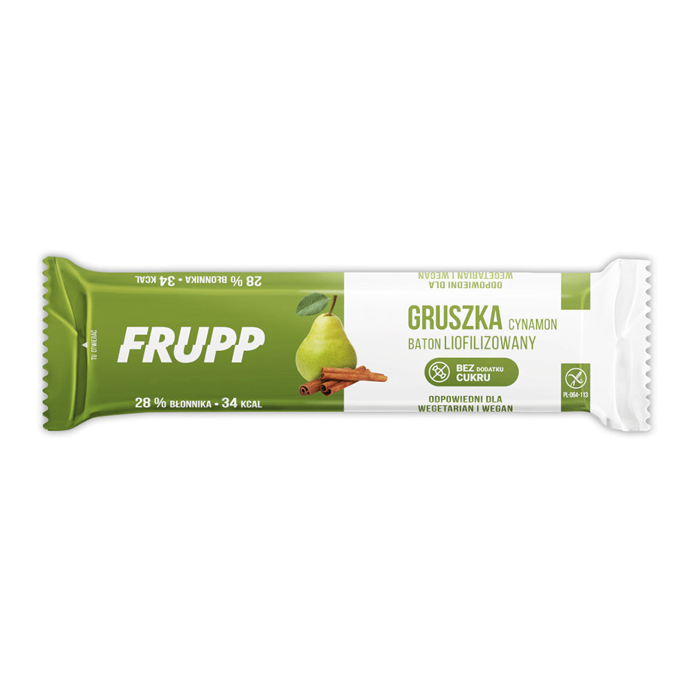 FRUPP Baton liofilizowany Gruszka-cynamon 10 g - Baton owocowy - Sklep Fit-Land - Sklep Fit-Land - Kup na www