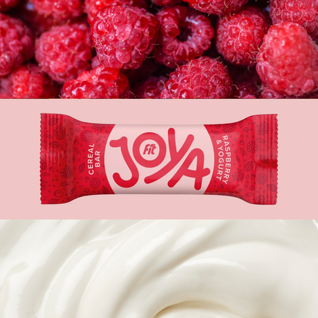 Fit JOYA Baton zbożowy malina w jogurcie 40 g - Baton zbożowy - Usovsko Food - Sklep Fit-Land - Kup na www.fit-land.eu
