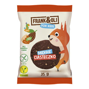 Frank&Oli Ciasteczko KIDS Kakao i Orzechy Laskowe 35 g - Ciasteczka dla dzieci - Frank&Oli - Sklep Fit-Land - Kup na www