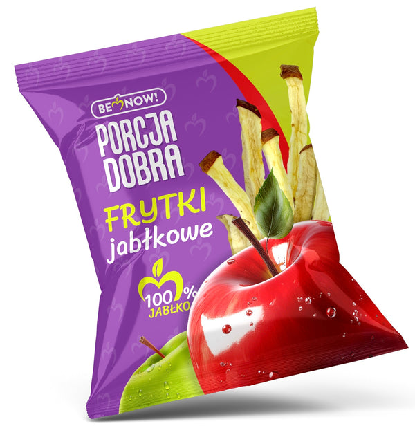 Porcja Dobra Frytki jabłkowe 100% jabłko 18 g - Chipsy owocowe - Porcja Dobra - Sklep Fit-Land - Kup na www