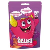 BeRAW Kids Żelki Malina z Chrupkami owocowe rybki 35 g - Żelki - Purella Food Sp