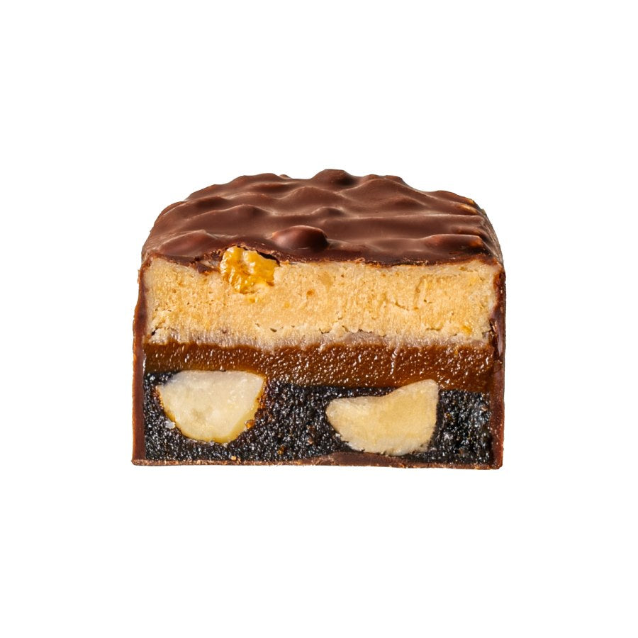 FIZI Peanut Caramel Baton bezglutenowy Orzech Ziemny i Karmel w polewie czekoladowej 45 g - Batony orzechowe - FIZI - Sklep Fit-Land - Kup na www