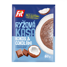 Fit Kaszka ryżowa kokos i czekolada 60 g - Kaszki ryżowe - Fit - Sklep Fit-Land - Kup na www