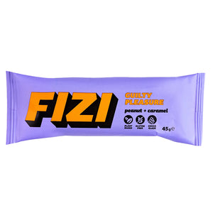 FIZI Peanut Caramel Baton bezglutenowy Orzech Ziemny i Karmel w polewie czekoladowej 45 g