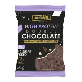 Frank&Oli Ciastko proteinowe Podwójnie Czekoladowe 50 g - Ciasteczka proteinowe - Frank&Oli - Sklep Fit-Land - Kup na www