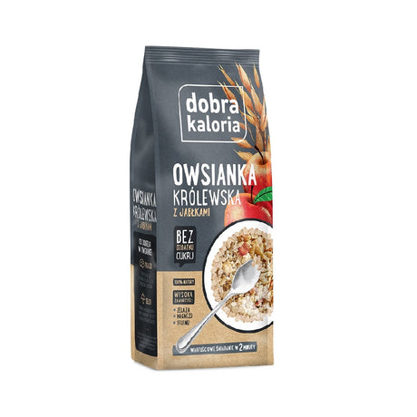 Dobra Kaloria Owsianka królewska z jabłkiem 320 g - Kaszki owsiane - Kubara Sp