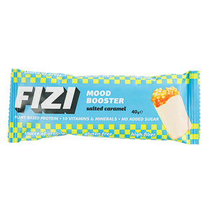 FIZI Salted Caramel Baton bezglutenowy Słony Karmel w białej polewie 40 g