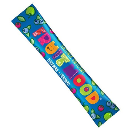 FRUIT MOOD Batonik owocowy Żurawina i Borówka 20 g - - Sklep Fit-Land - Sklep Fit-Land - Kup na www