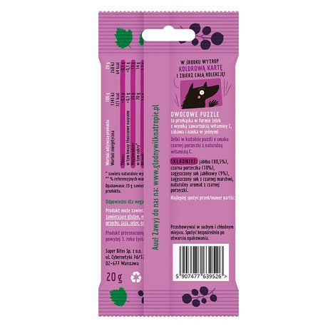 Głodny Wilk owocowe puzzle żelki Czarna Porzeczka z witaminą C 20 g - Żelki - Sklep Fit-Land - Sklep Fit-Land - Kup na www