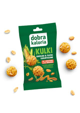 Dobra Kaloria Kulki śniadaniowe Orzeszki Ziemne i Płatki Kukurydziane 32 g - Kulki mocy - Dobra Kaloria - Sklep Fit-Land - Kup na www