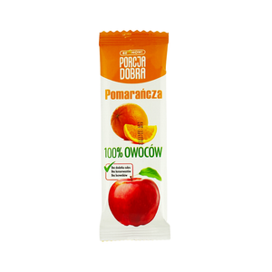 Porcja Dobra Przekąska owocowa 100% listek Jabłko Pomarańcza 16 g