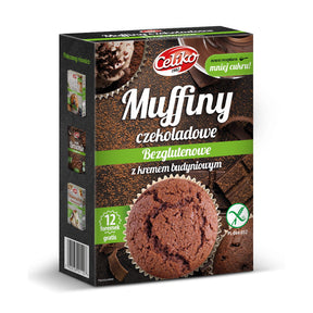 Celiko Muffiny czekoladowe z kremem budyniowym 310 g bezglutenowe - Muffiny - Celiko - Sklep Fit-Land - Kup na www