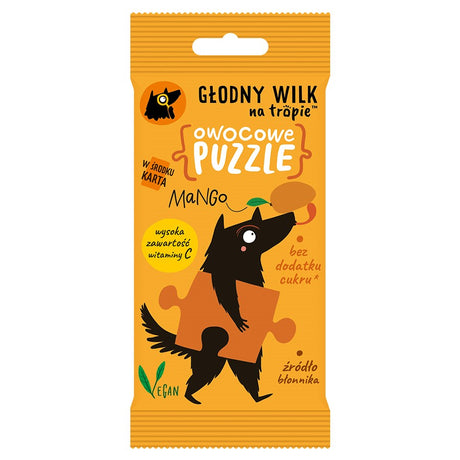 Głodny Wilk owocowe puzzle żelki Mango z naturalną witaminą C 20 g - Żelki - Sklep Fit-Land - Sklep Fit-Land - Kup na www