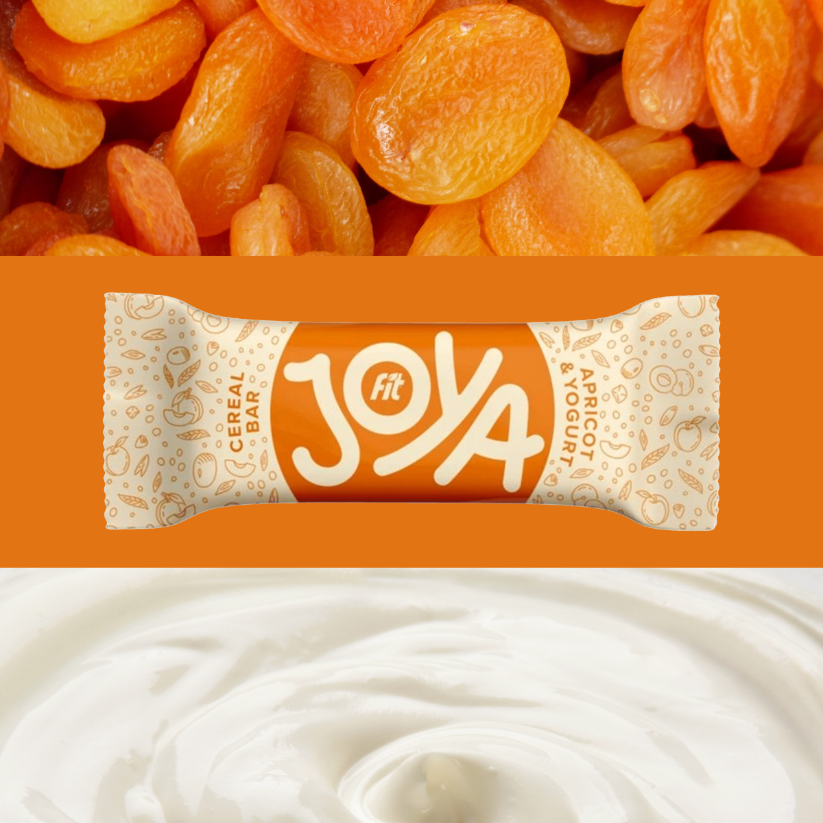 Fit JOYA Baton zbożowy morela w jogurcie 40 g - Batony zbożowe - Usovsko Food - Sklep Fit-Land - Kup na www