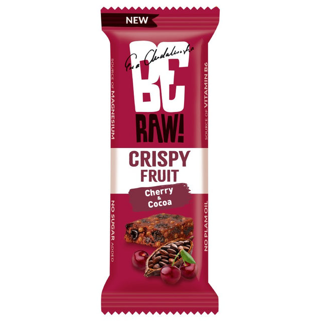 BeRaw Baton owocowy Crispy Fruit Wiśnia i Kakao 40 g - Batony owocowe - Sklep Fit-Land - Sklep Fit-Land - Kup na www.fit-land.eu